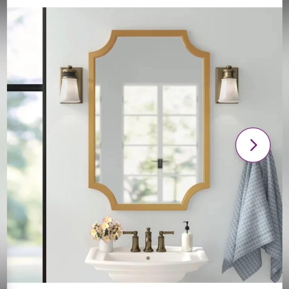 Glam Accen Wall Mirror